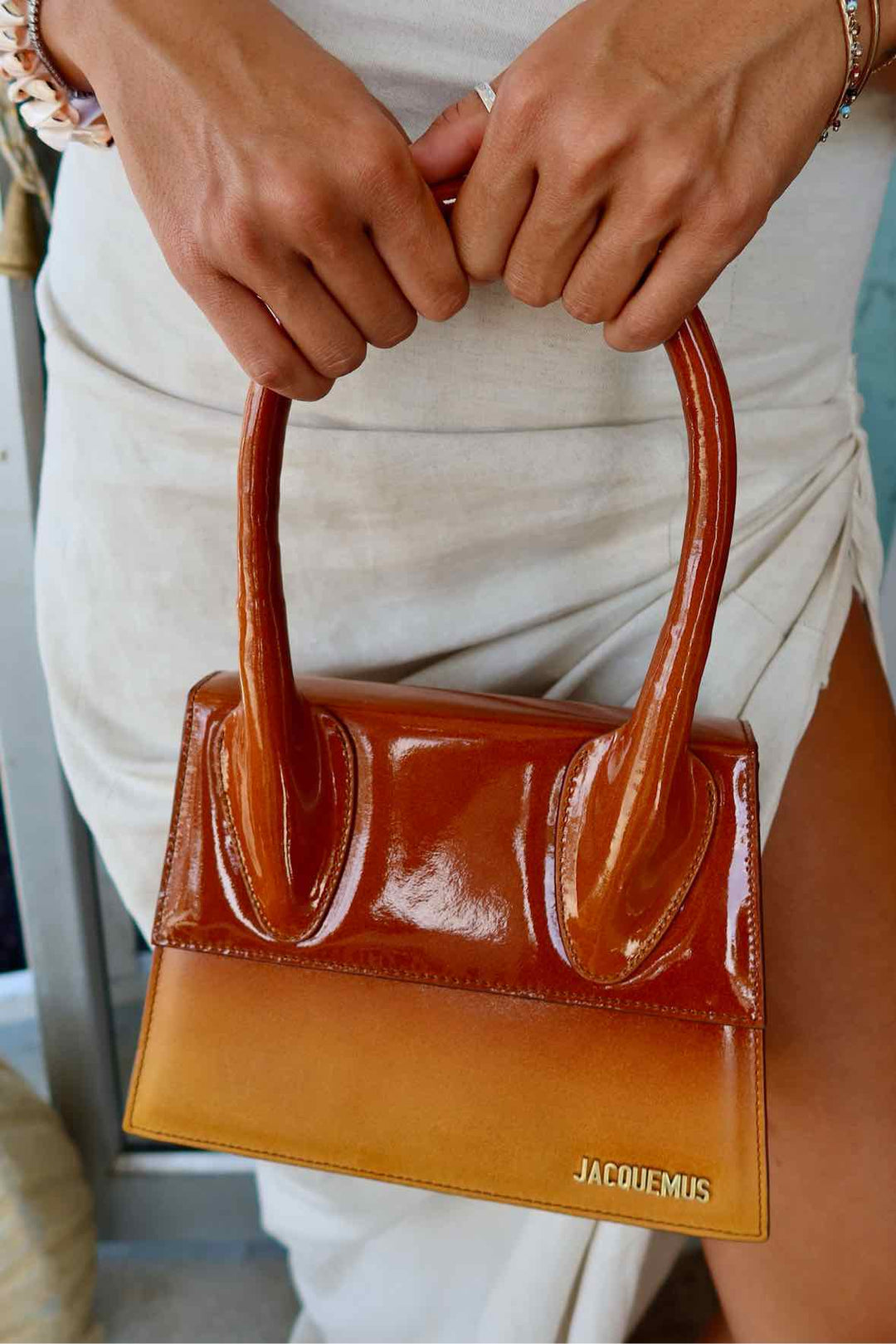 Jacquemus Grand Le Chiquito Orange Grandient Purse