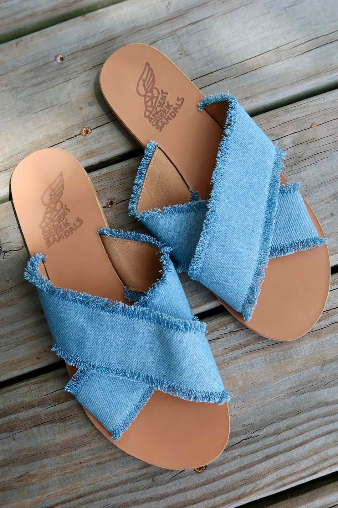 Ancient Greek Sandals Size 11 Denim Shoes