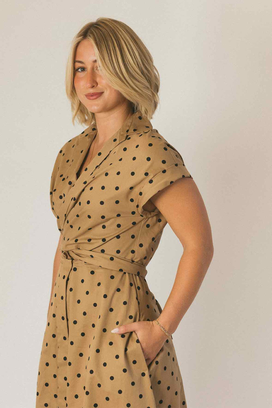 Silvia Tcherassi Size M Polka Dot Poplin Dress