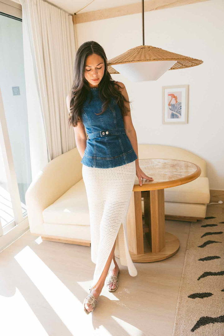 Aligne Size 2 Denim Top