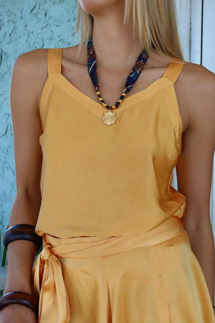 Tres Nomad Silk Tank Top
