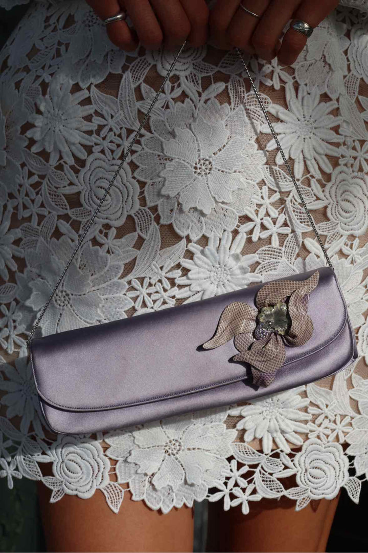 Judith Leiber Size Small Lavendar Purse