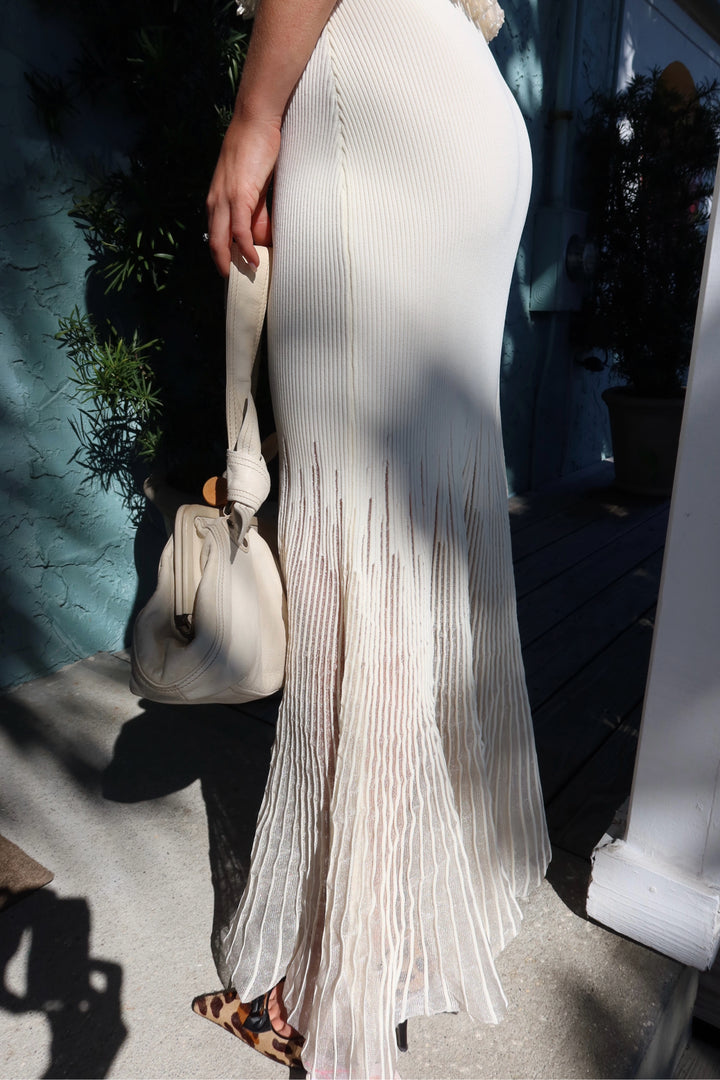 Commense Size Small Cream Skirt