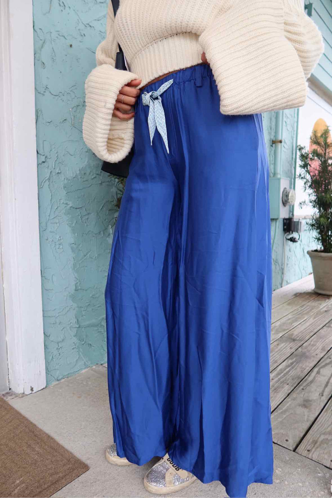 Me369 Size XS Wideleg Silk  Pants