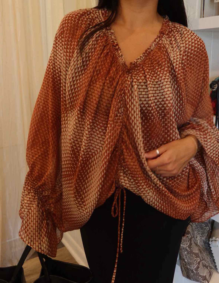 Ramy Brook Size Small Rust Top
