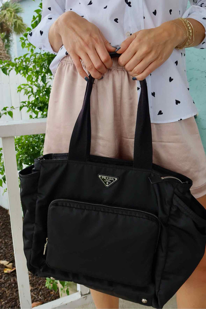 Prada Size Black Purse
