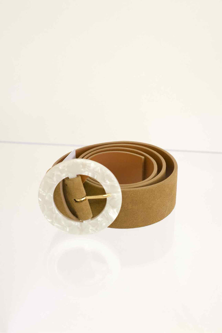 Lizzie Fortunado Size Medium Tan Belt