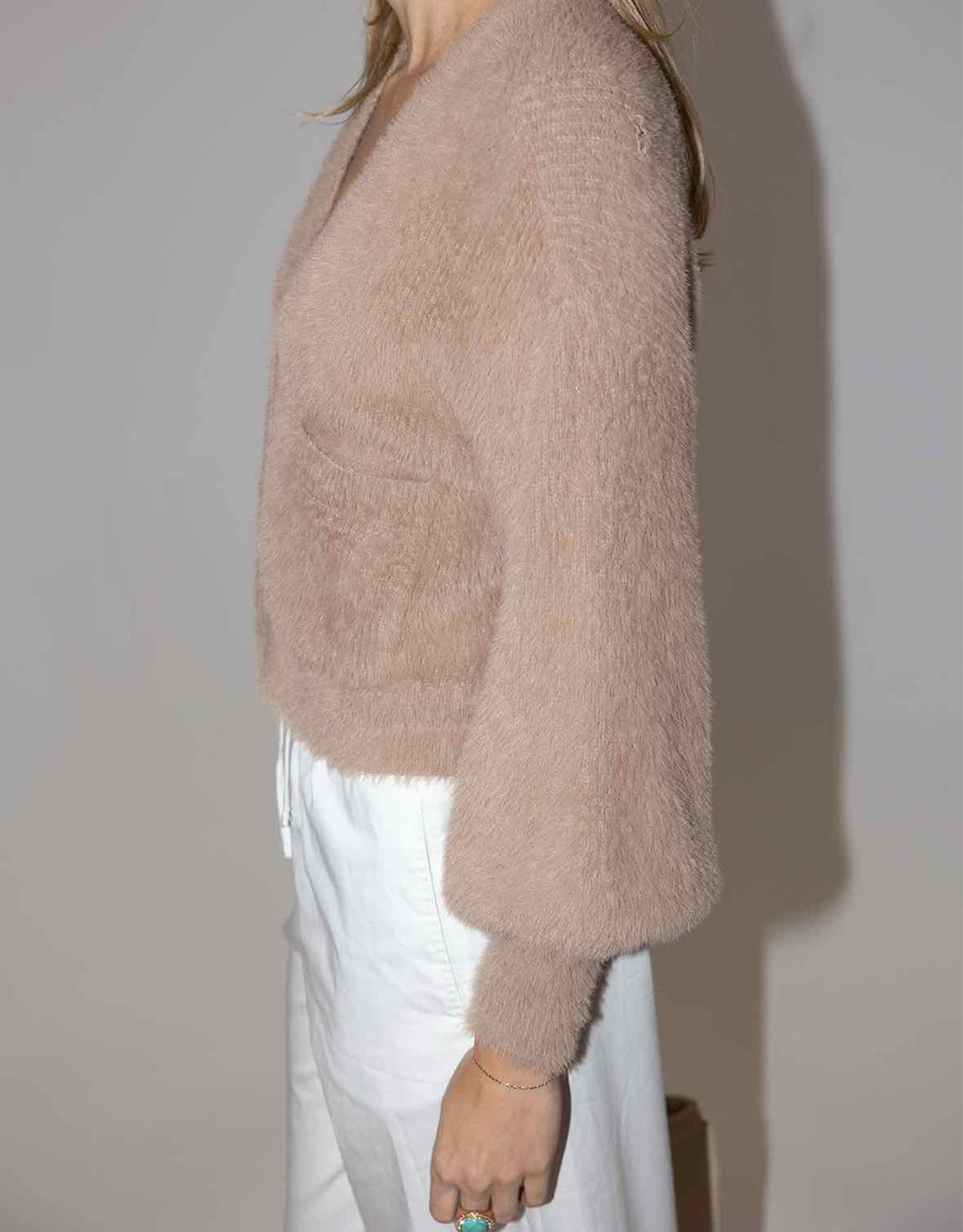 L'agence Size XXS Fuzzy Cardigan