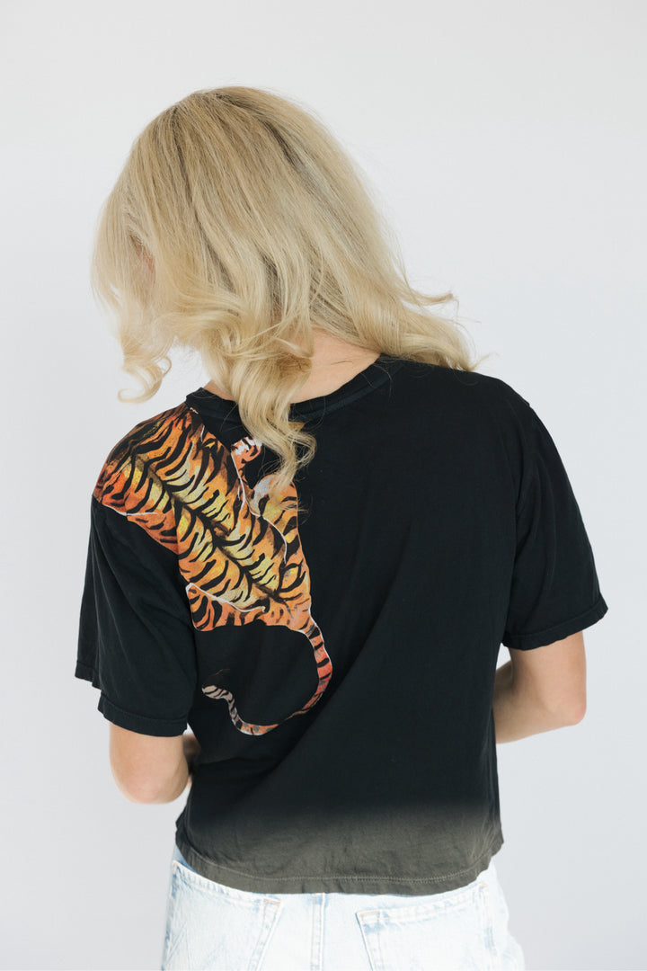 Le Superbe Size Small Black Tiger Shirt