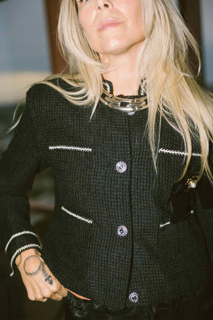 Avec Les Filles Size Small Black Jacket