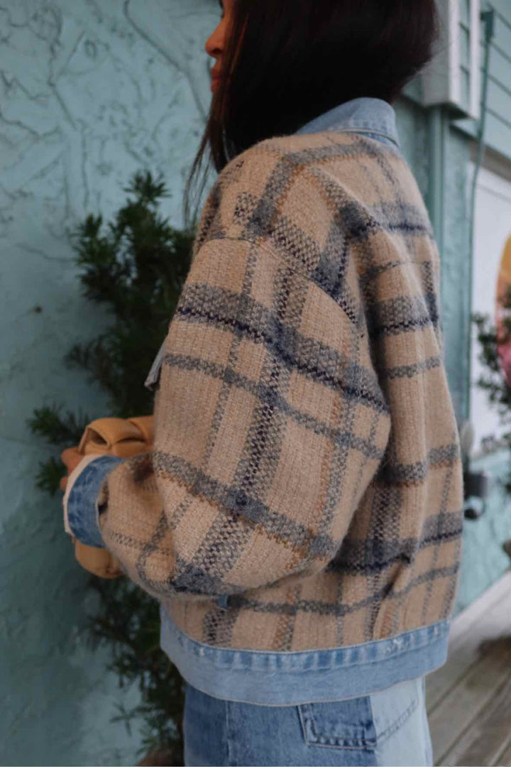 Citizens of Humanity Sz M Denim and Tweed Jacket