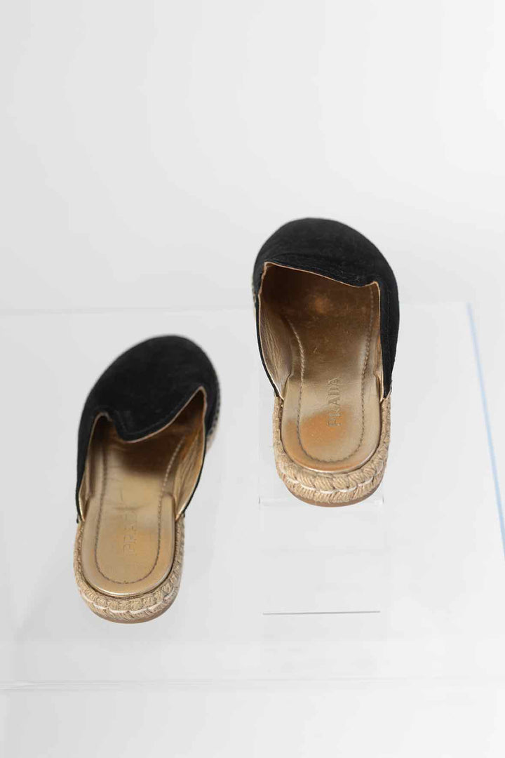Prada Shoe Size 38 Espadrille Slides