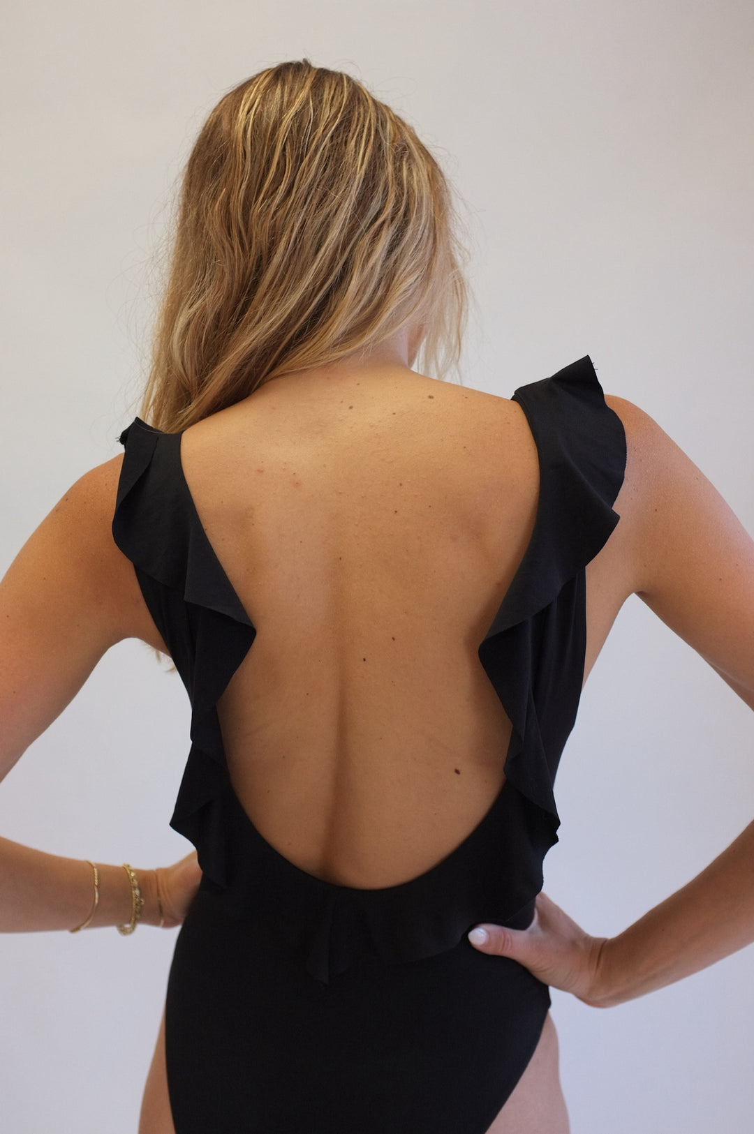 Eberjey Size S Ruffle One-piece Swimsuit