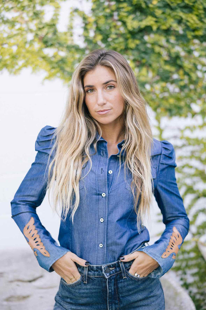 Castelbajac Size 42 Denim Shirt