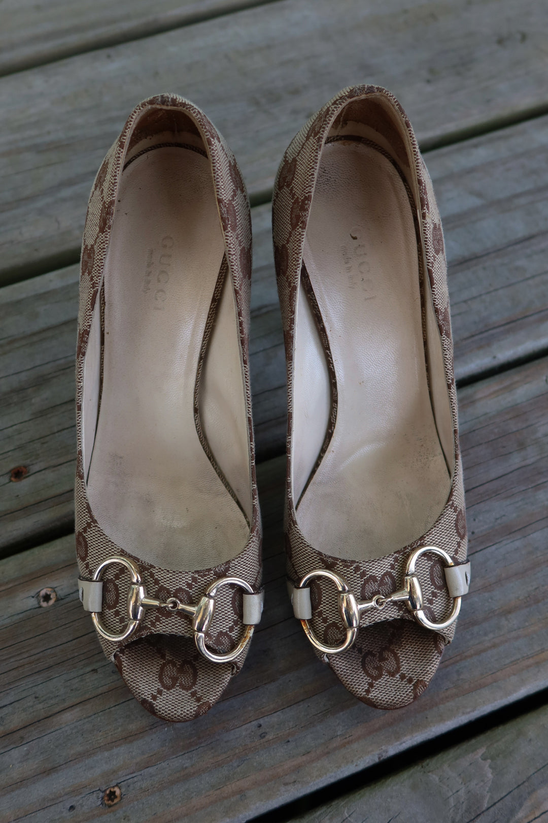 Gucci Shoe Size 6 Logo  Heels