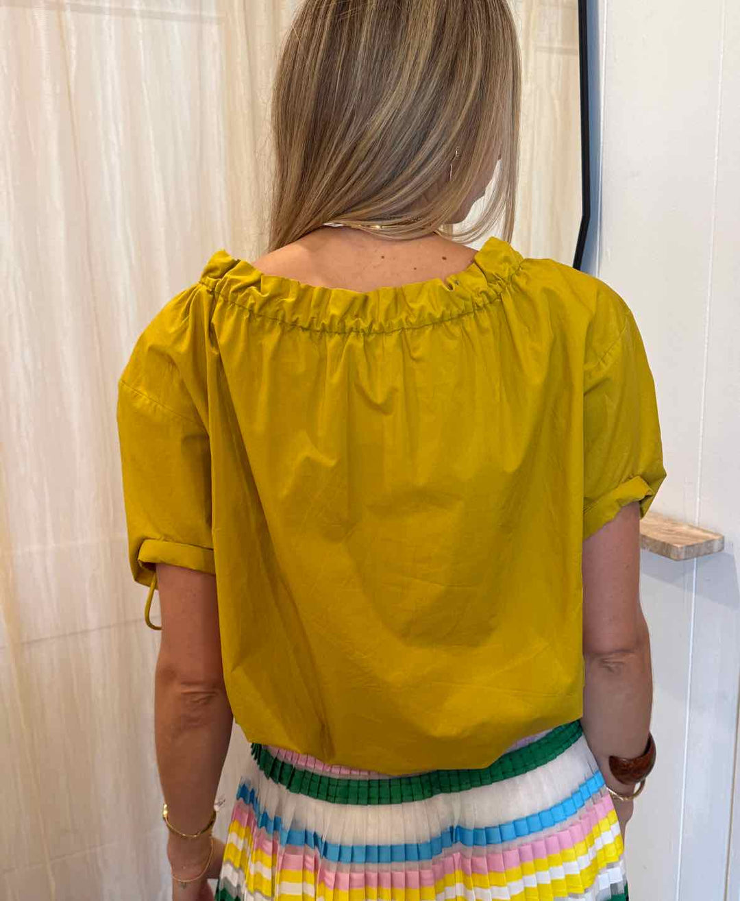 Tory Burch Size 4 Yellow Top