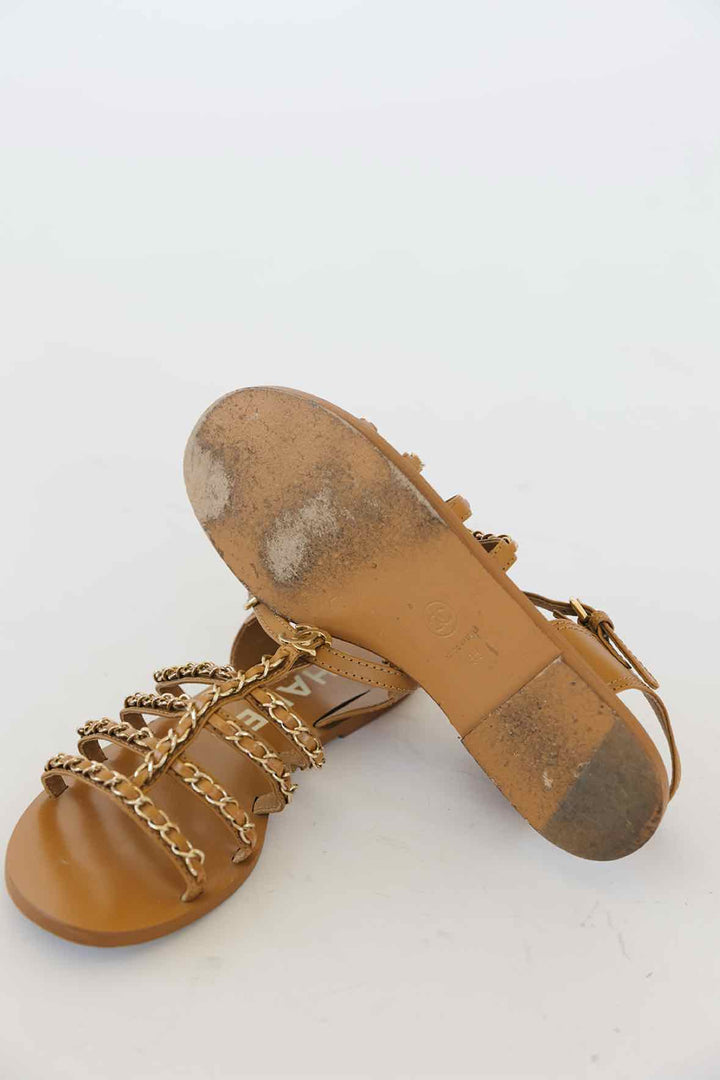 Chanel Shoe Size 38 Sandals