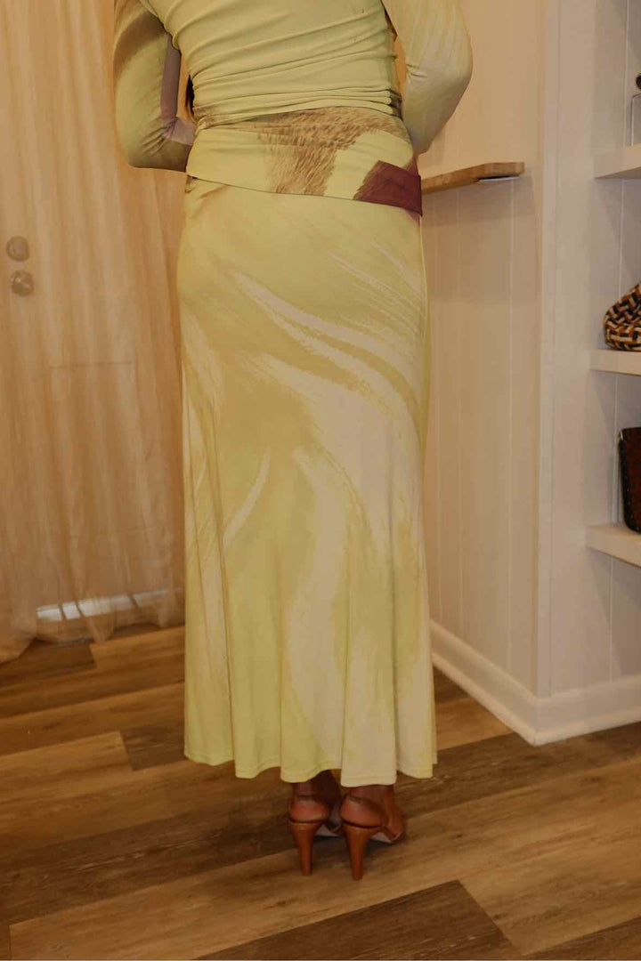 Simkhai Size Small Citron Skirt