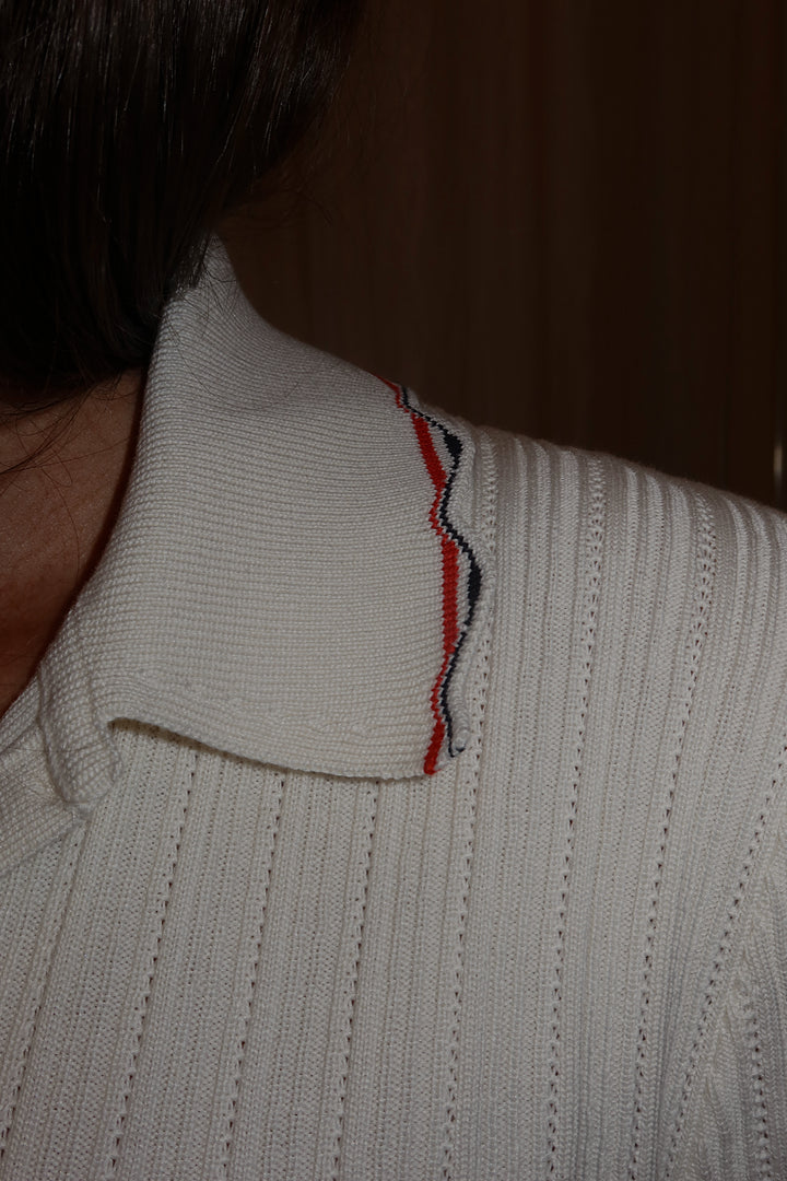 Top Thom Brown Short Sleeve Sweater