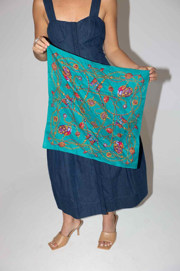 Celine Teal Scarf