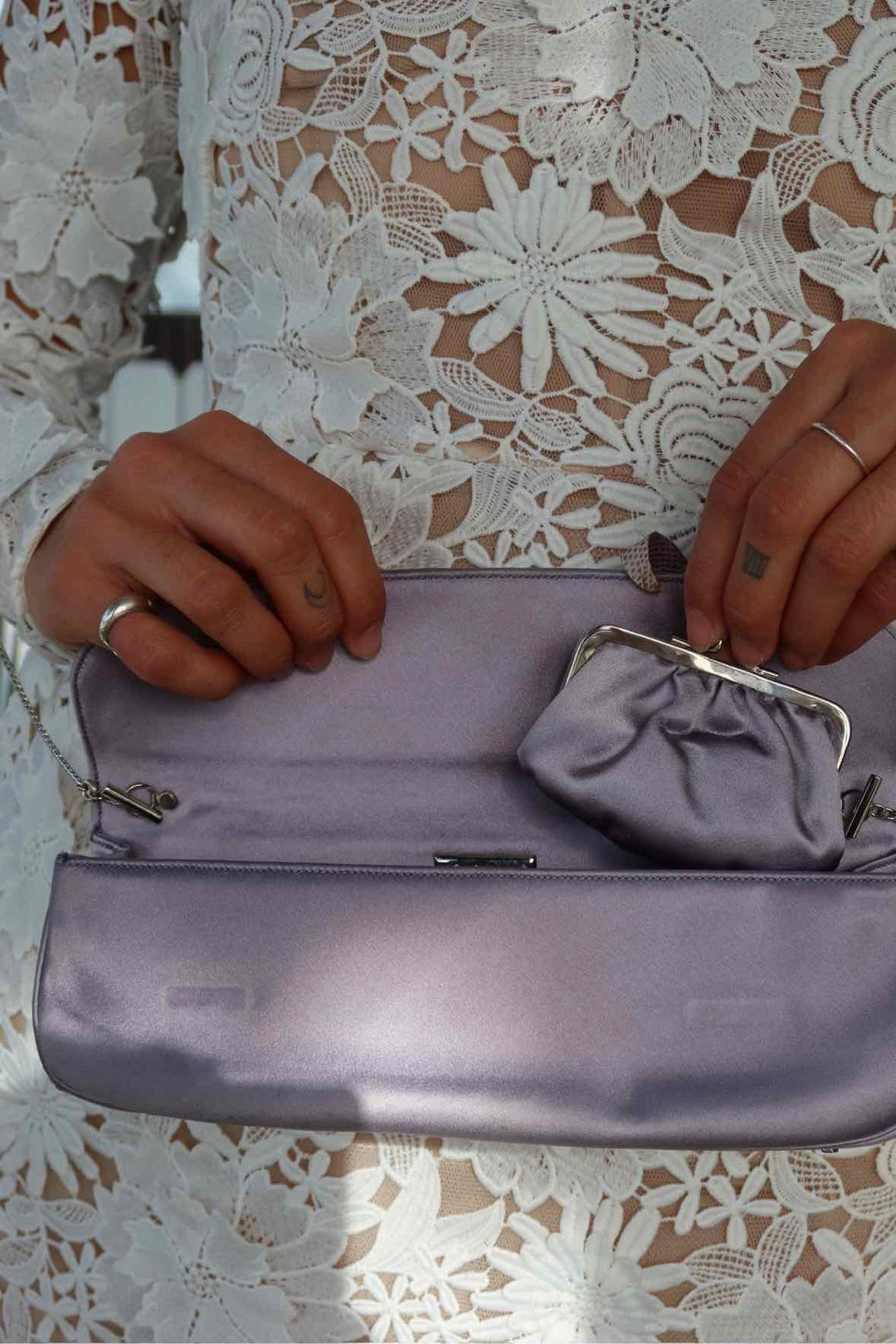 Judith Leiber Size Small Lavendar Purse