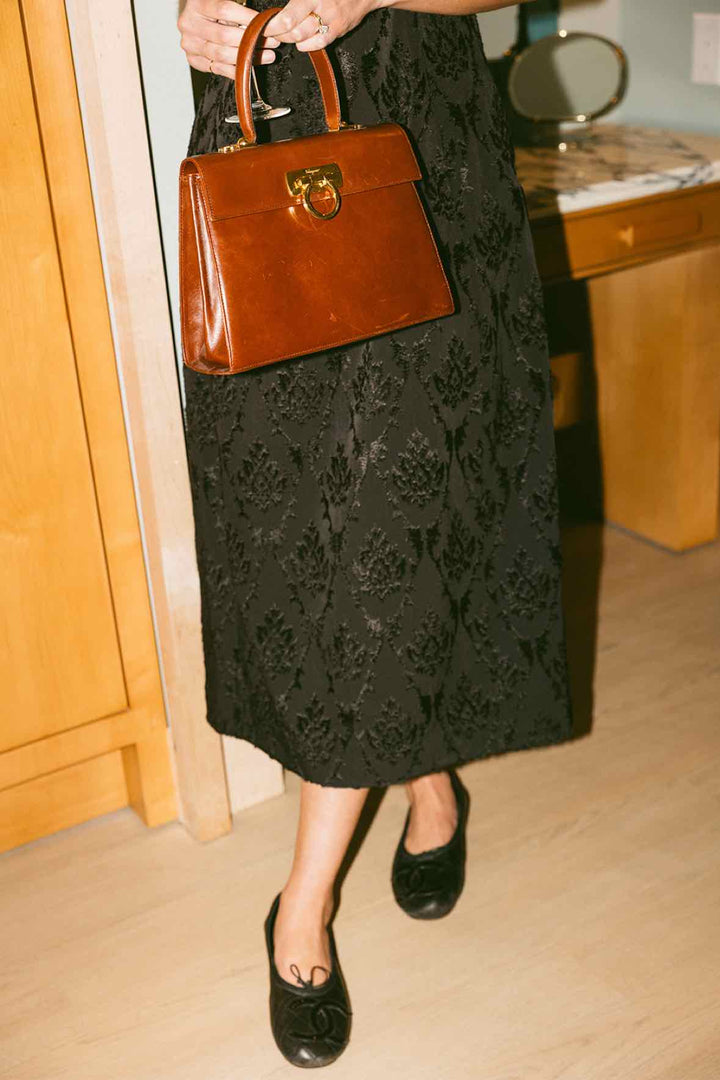 Ferragamo Burgundy Purse
