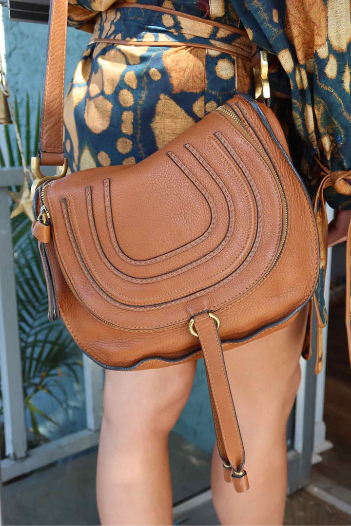 Chloe Size Medium Brown Satchel