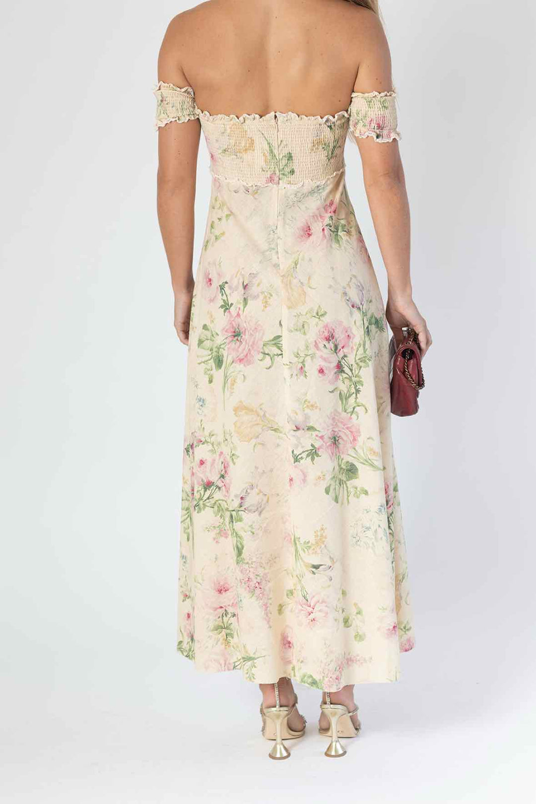 Zimmerman Size 1 Smock Top-Off Shoulder Dress