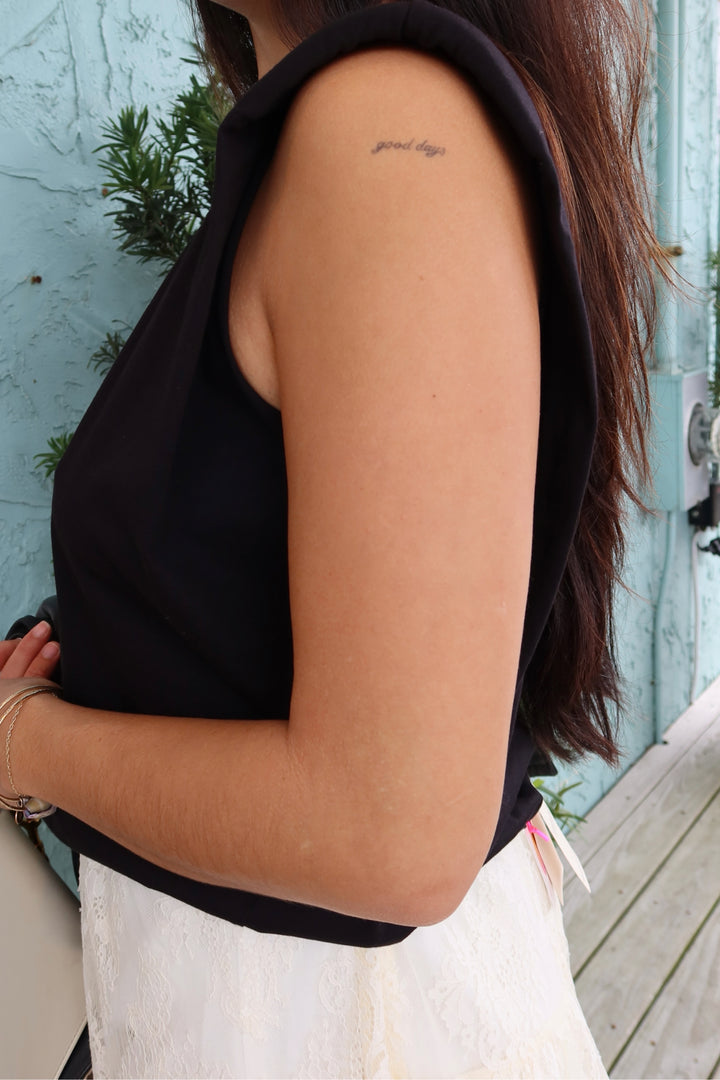 Sandro Size 2 Black Shirt