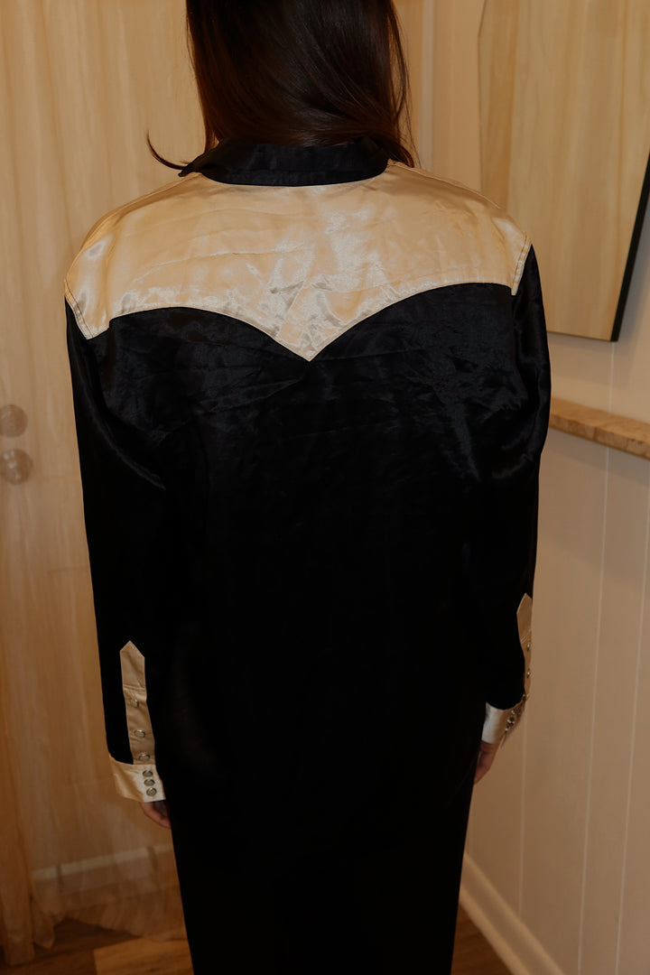 Alexa Chung Size Medium Black/Crm Western Top