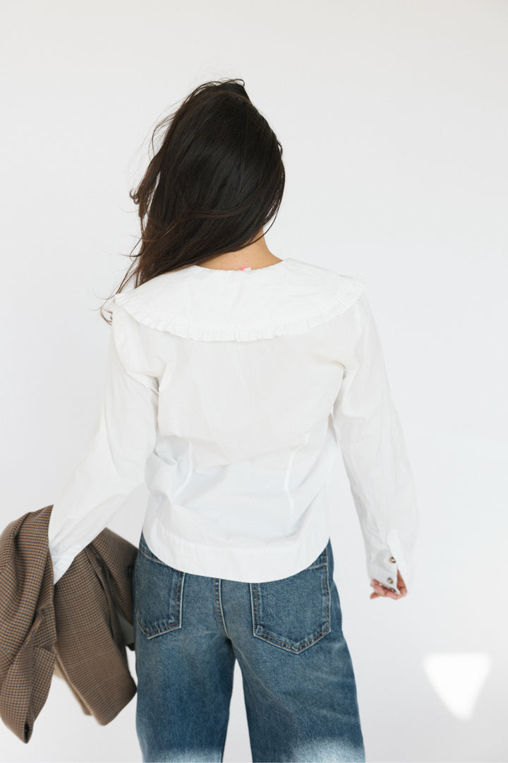 Ganni Size 36 White Top