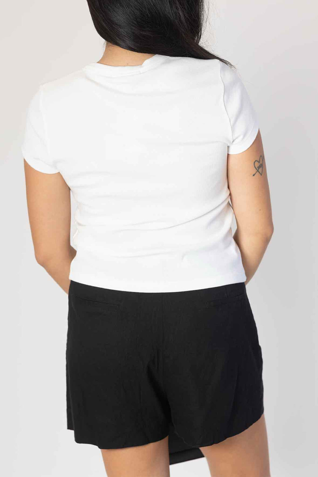 Banana Republic Size Medium White Btndwn S/s Top