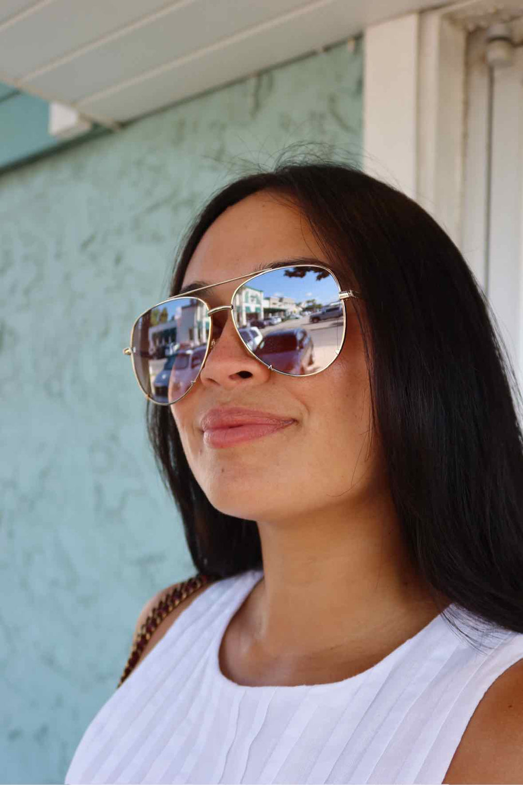 DIFF Aviator Sunglasses