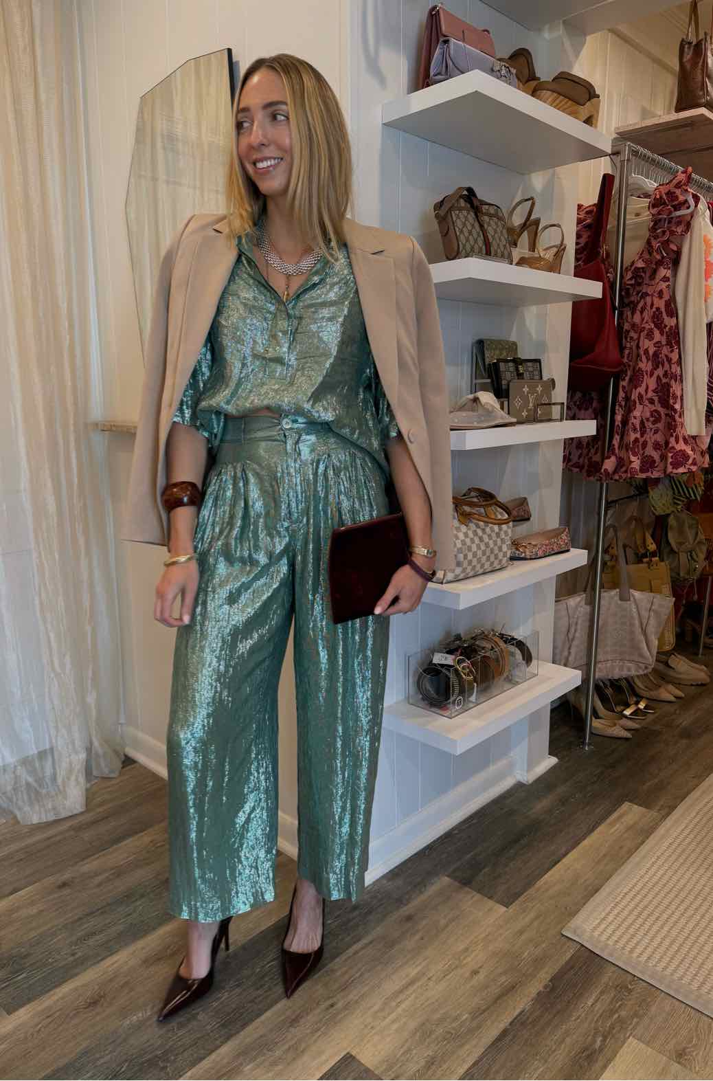 Indress Silk and Lurex Top