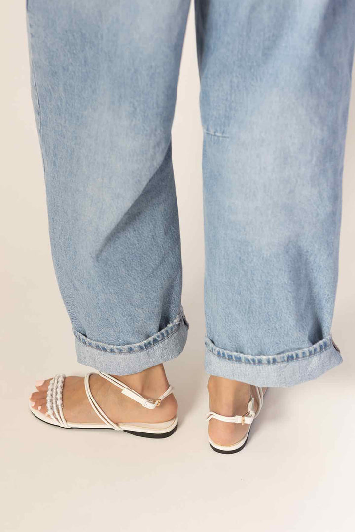 Miss Left Shoe Size 8 Beaded Tie up Sandals