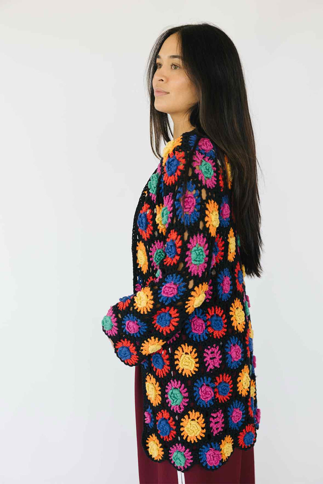 Farm Rio Size XS Crochet Cardigan
