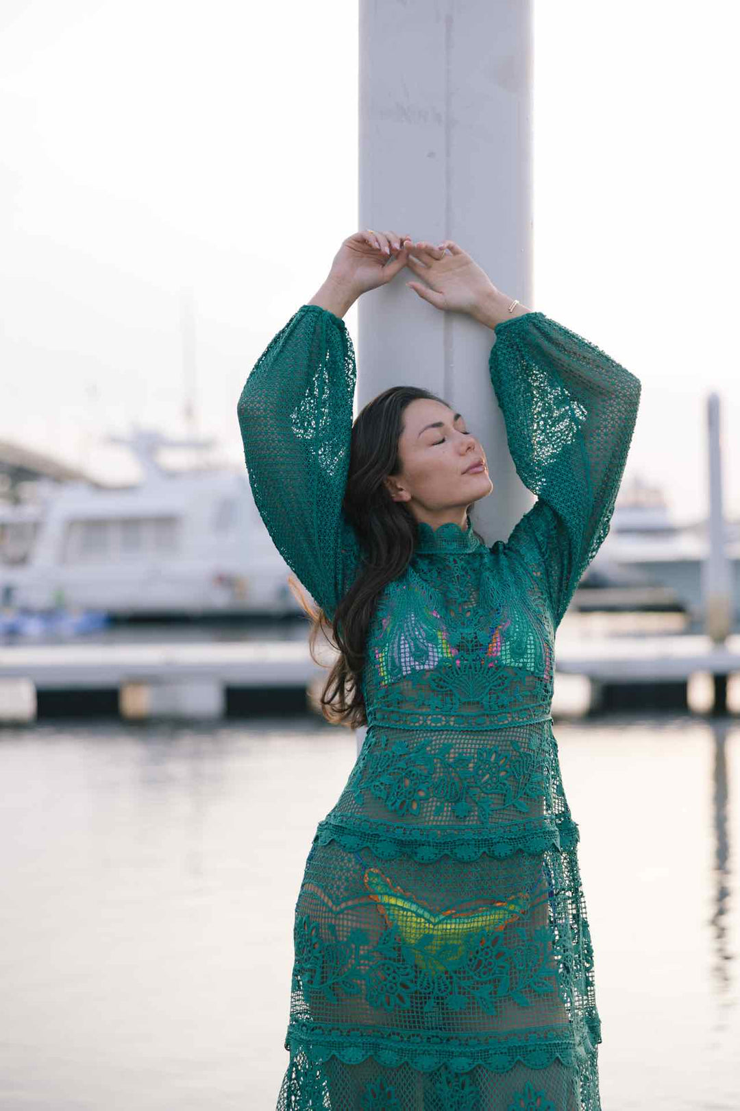 Farm Rio Eyelet Maxi  Dress