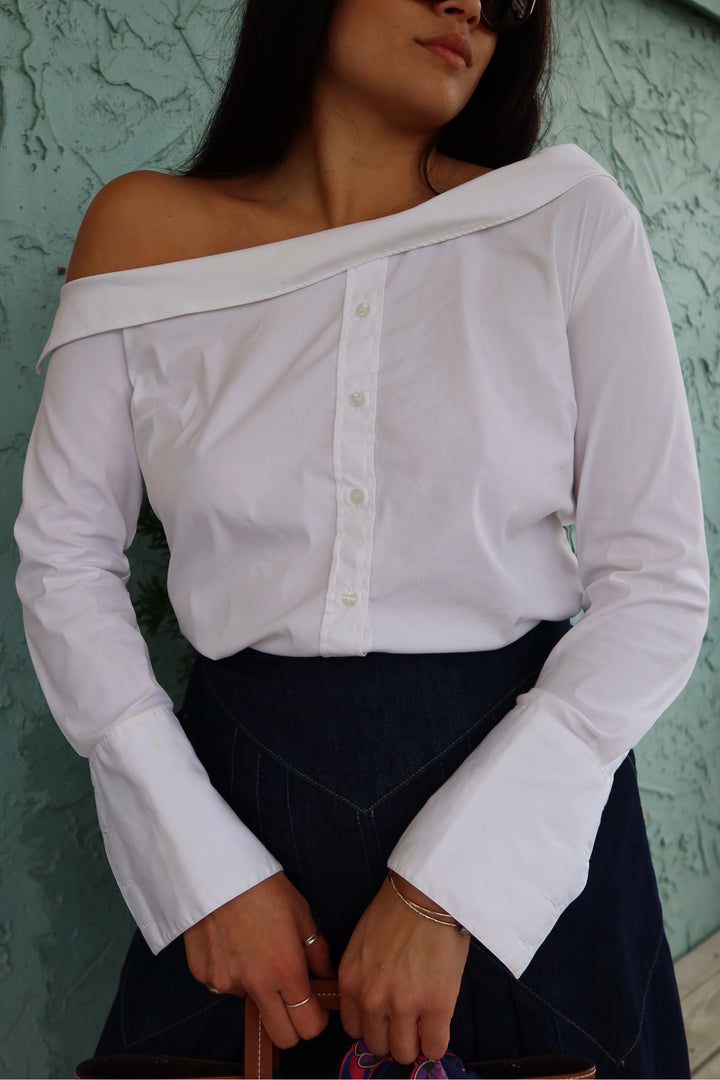 Suistudio Size 36 Off Shoulder Crisp Top
