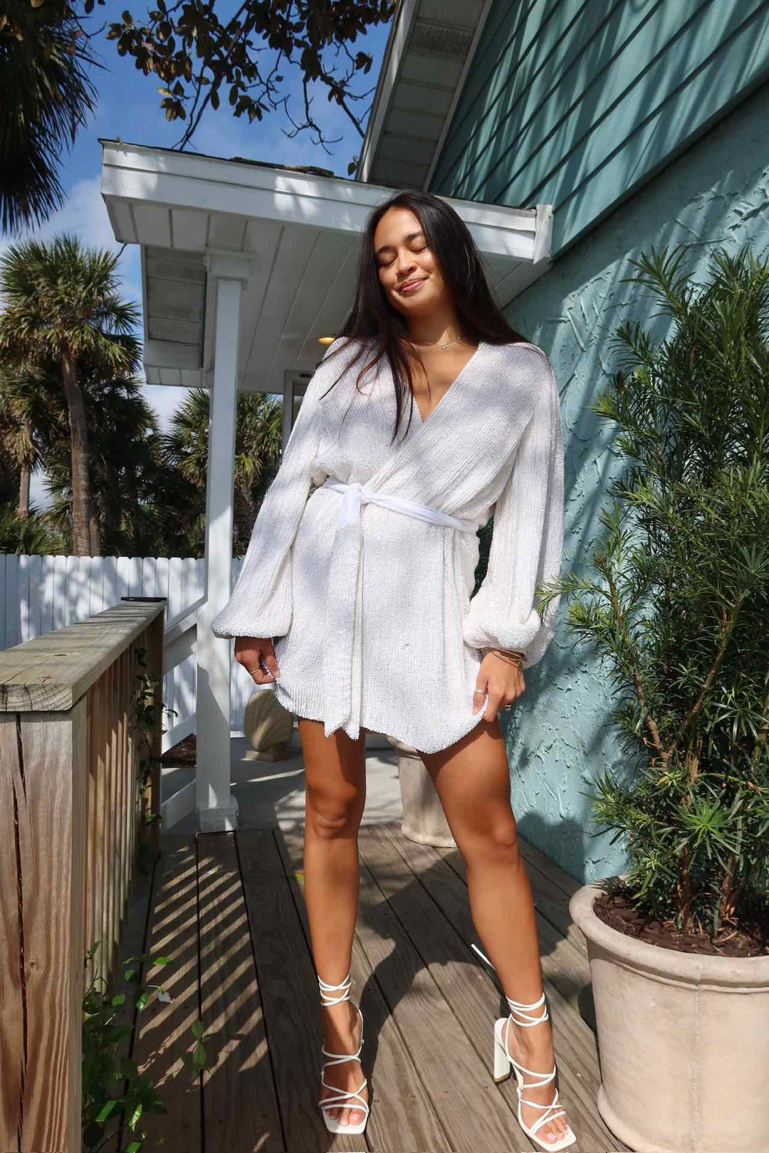 Retrofete Beaded Robe Style Dress