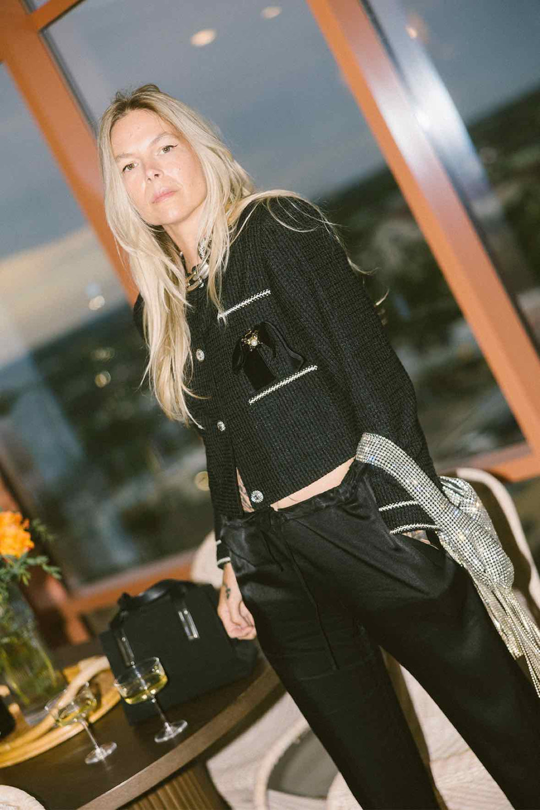 Avec Les Filles Size Small Black Jacket