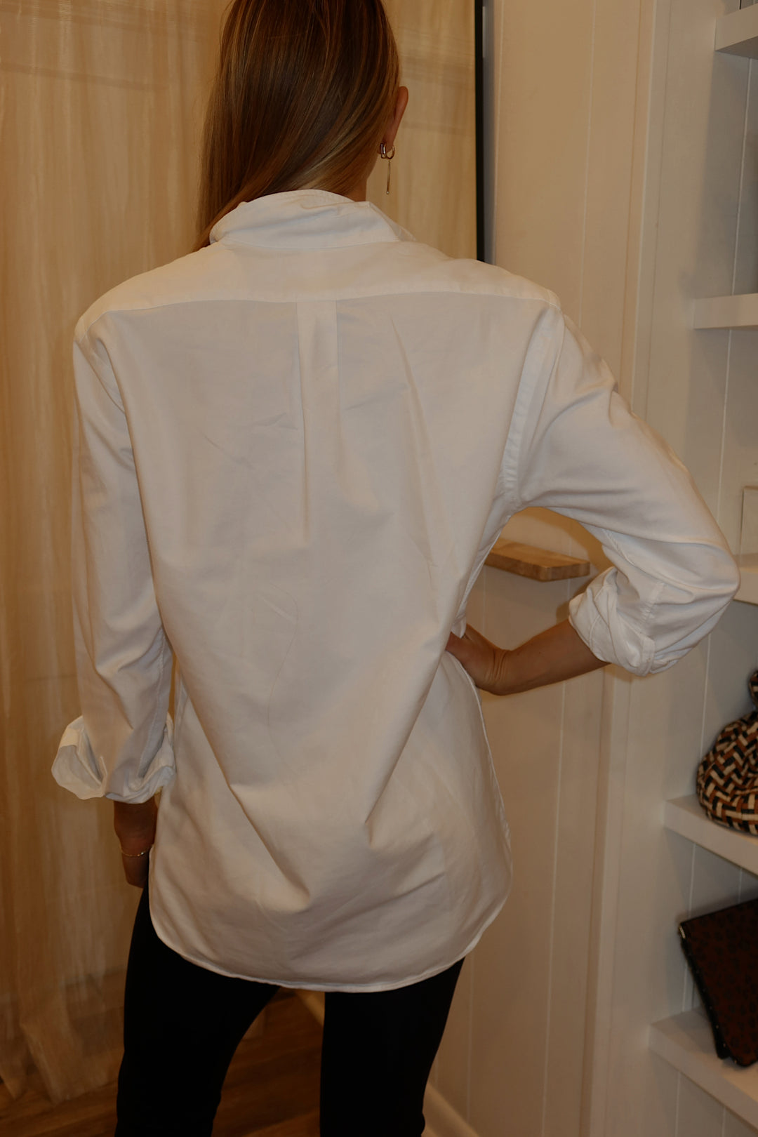 Polo Size Small White BtnDwn Top