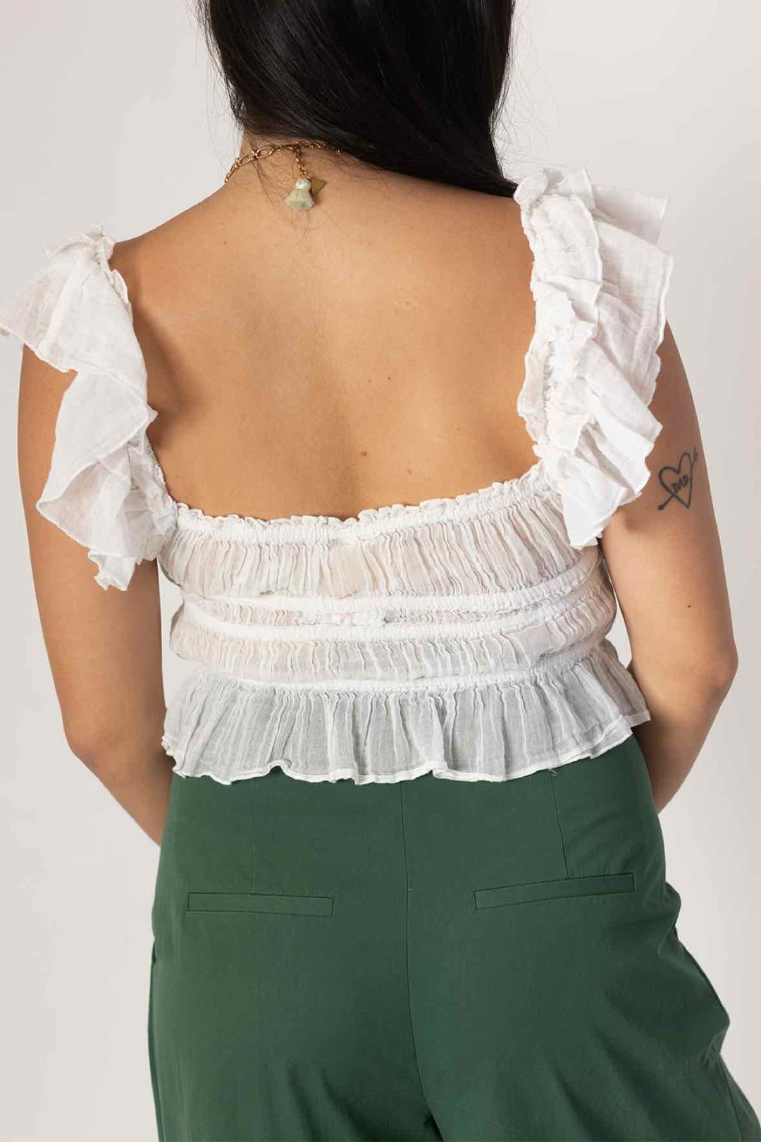 Free People Size S/P White Top