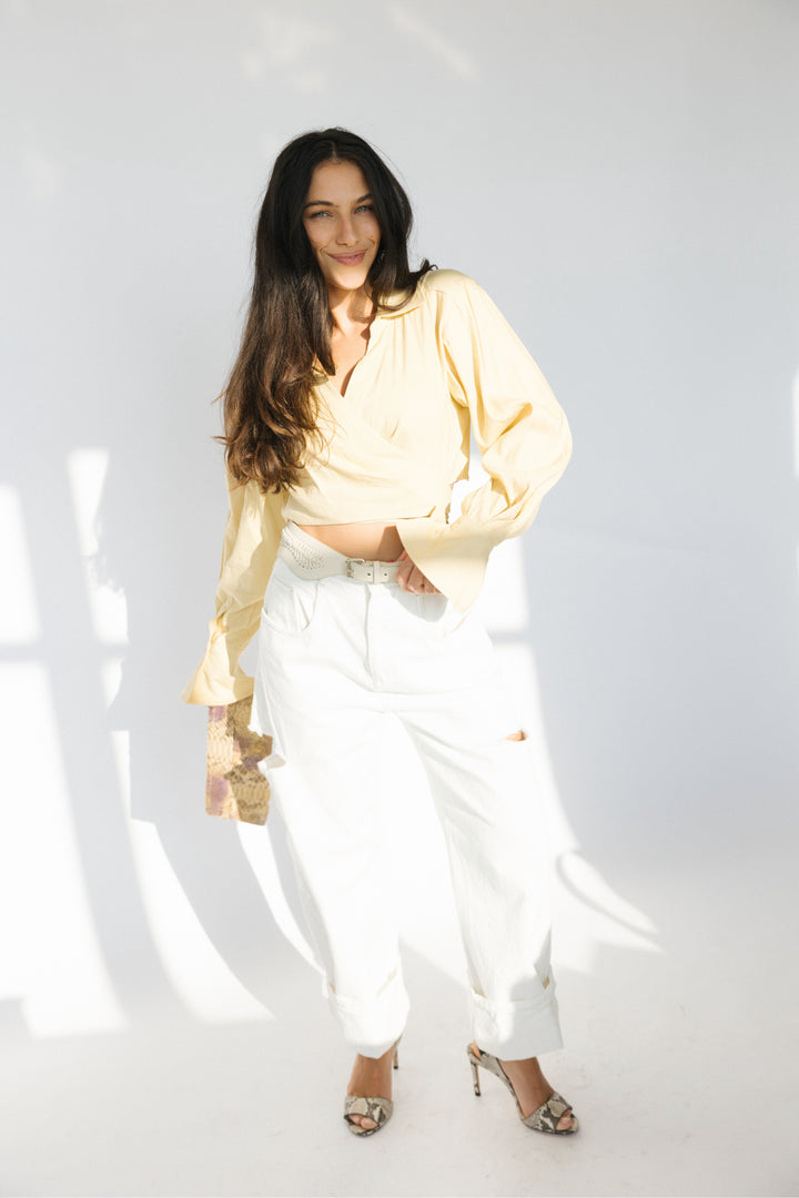 Simkhai Size 4 Yellow Top