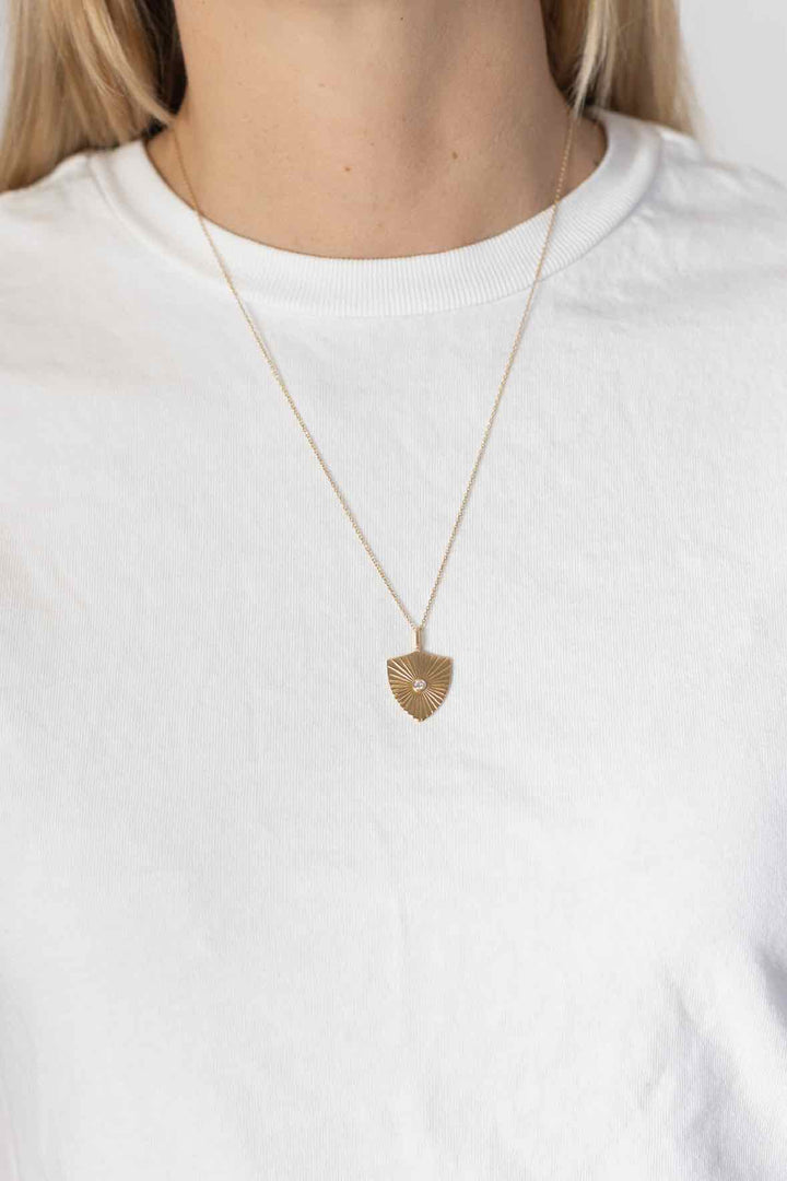 Adina Reyter Rays Sheild Necklace