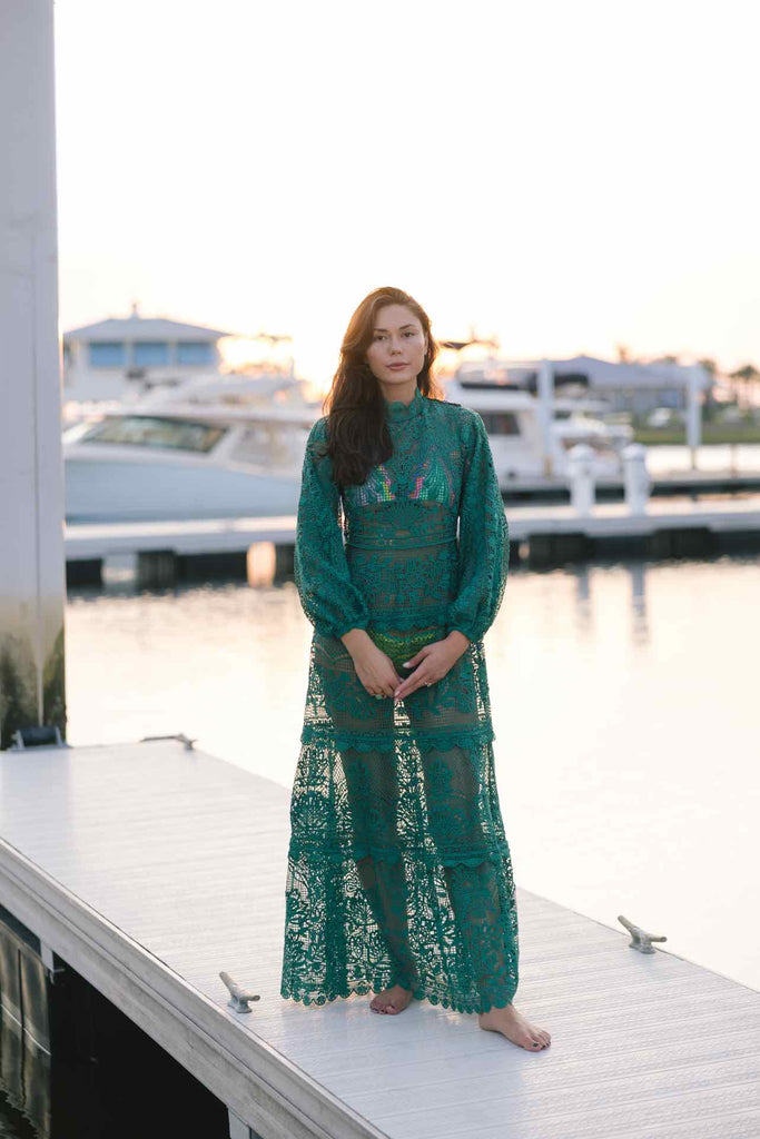 chinese dress ladies Farm Rio Eyelet Maxi Dress – Goldyn Hour Style