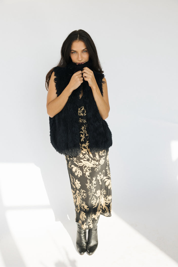 Betsey Johnson Size M Fur Vest