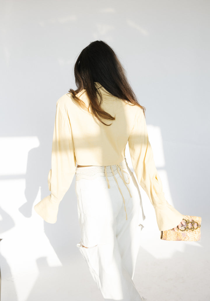 Simkhai Size 4 Yellow Top