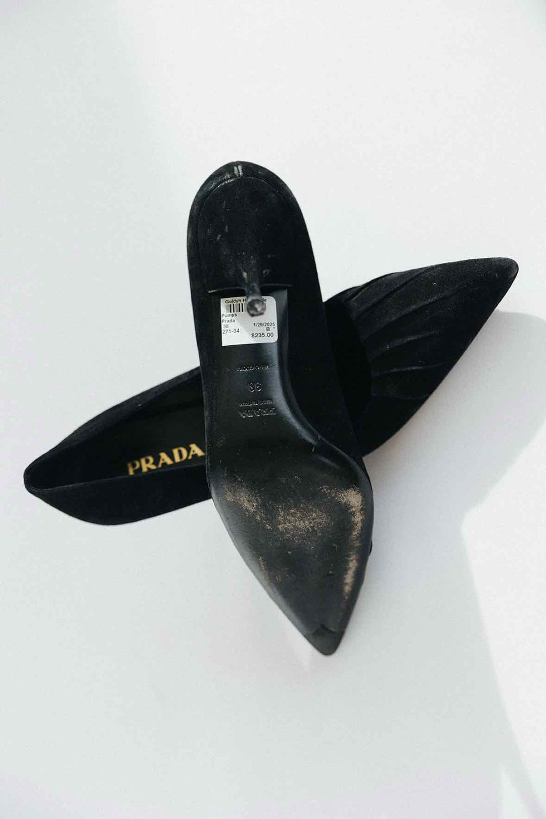 Prada Shoe Size 39 Suede Point toe  Pumps