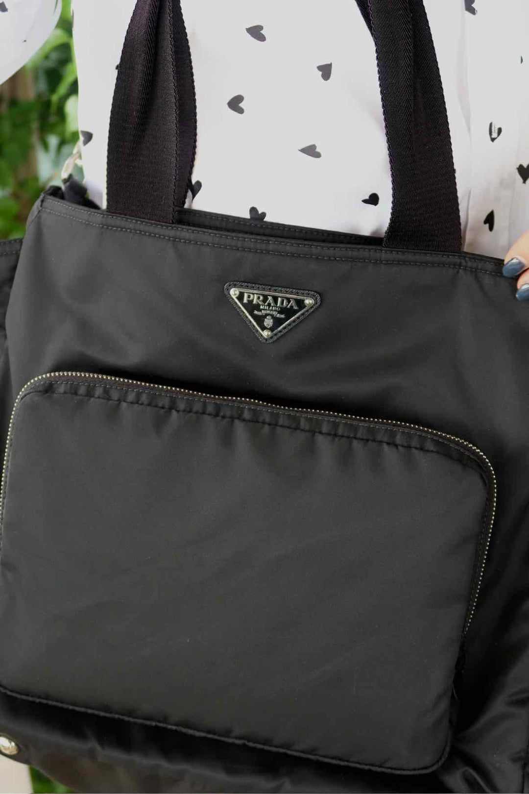 Prada Size Black Purse