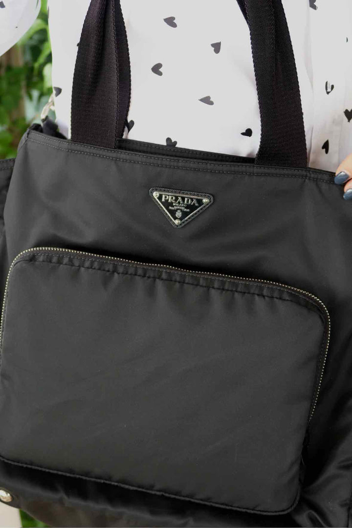 Prada Size Black Purse